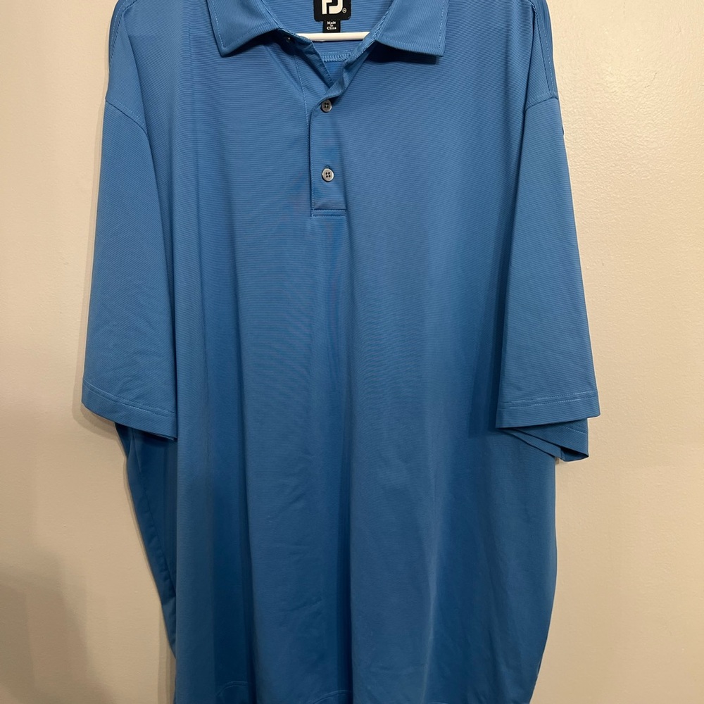 Footjoy Men’s Golf Polo Blue Size‎ XXL